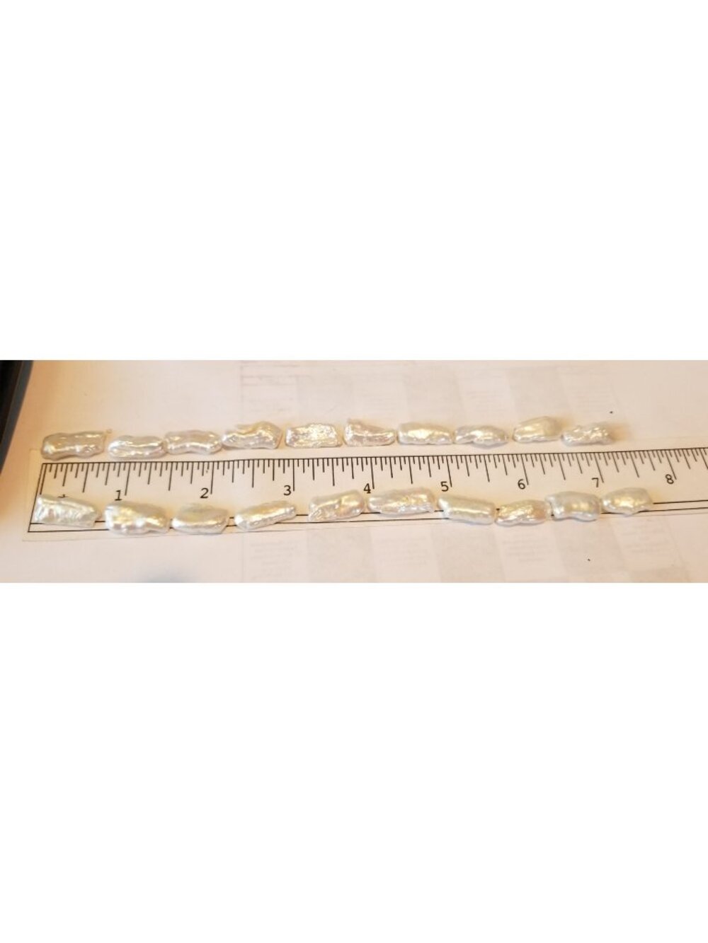 Loose Whitey Biwa Stick Pearl Bag 3  Braque 15 "  20 Pieces  100  ct  20  gr  1